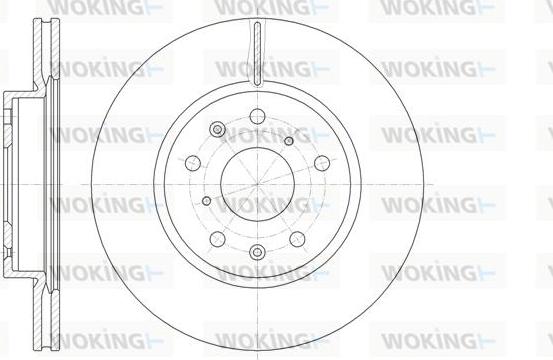 Woking D61018.10 - Гальмівний диск autocars.com.ua