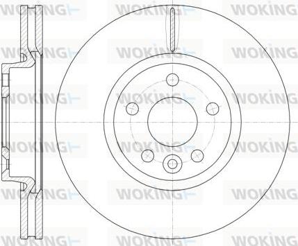 Woking D61019.10 - Гальмівний диск autocars.com.ua