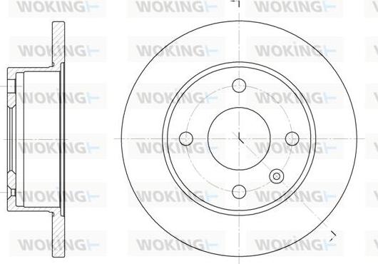 Woking D6103.00 - Тормозной диск avtokuzovplus.com.ua