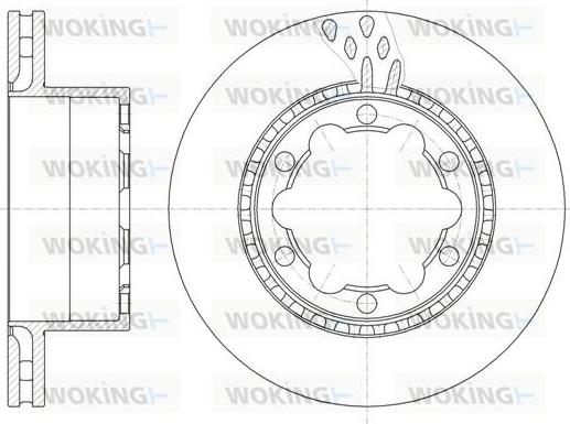 Woking D61036.10 - Тормозной диск avtokuzovplus.com.ua