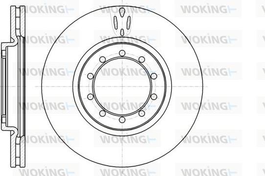 Woking D61039.10 - Тормозной диск avtokuzovplus.com.ua