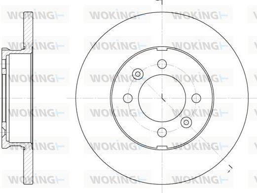 Woking D6104.00 - Тормозной диск avtokuzovplus.com.ua