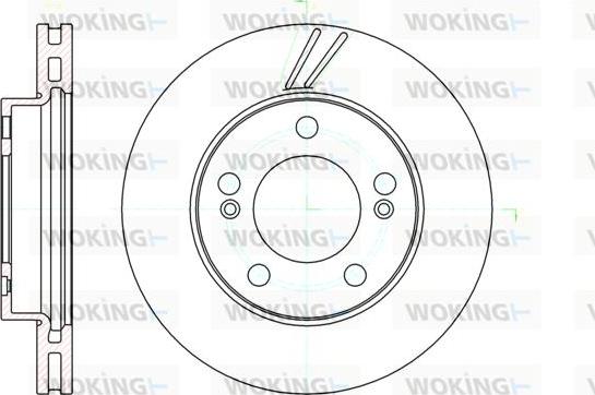 Woking D61040.10 - Гальмівний диск autocars.com.ua