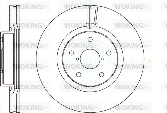 Woking D61041.10 - Гальмівний диск autocars.com.ua