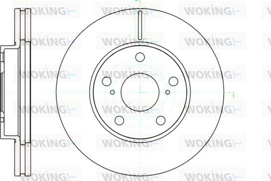 Woking D61043.10 - Гальмівний диск autocars.com.ua