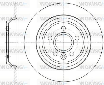 Woking D61045.00 - Тормозной диск avtokuzovplus.com.ua