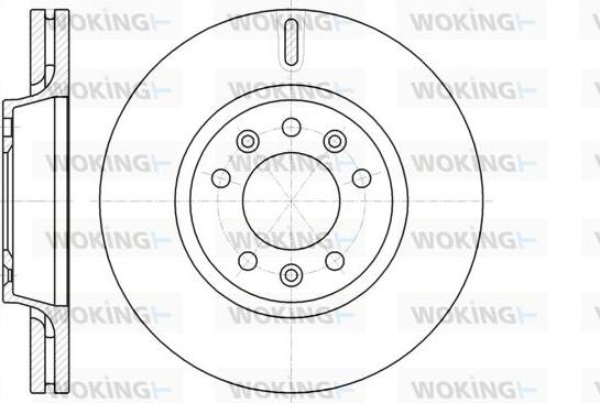 Woking D61052.10 - Тормозной диск avtokuzovplus.com.ua