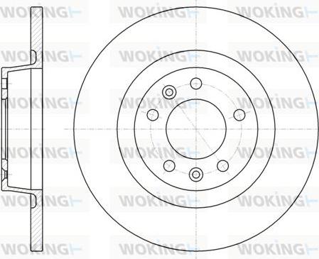 Woking D61053.00 - Тормозной диск avtokuzovplus.com.ua