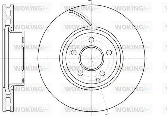 Woking D61067.10 - Гальмівний диск autocars.com.ua