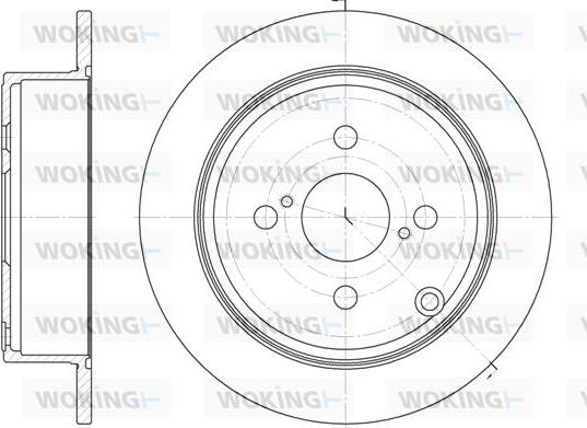 Woking D61073.00 - Гальмівний диск autocars.com.ua