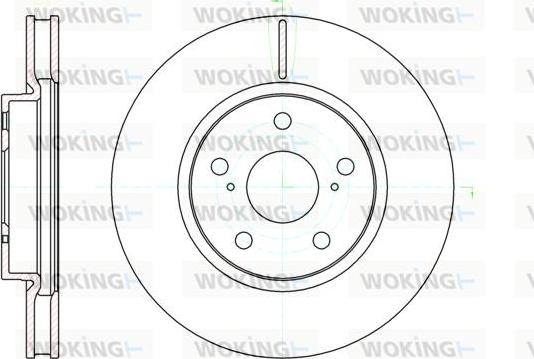 Woking D61076.10 - Гальмівний диск autocars.com.ua