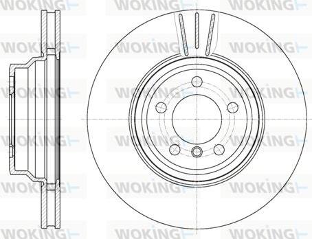 Woking D61078.10 - Тормозной диск avtokuzovplus.com.ua