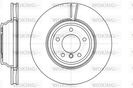 Woking D61080.10 - Тормозной диск avtokuzovplus.com.ua