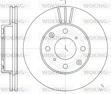 Woking D6108.10 - Тормозной диск avtokuzovplus.com.ua