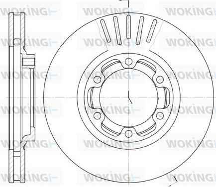 Woking D61083.10 - Тормозной диск autodnr.net