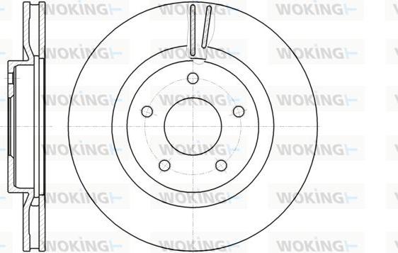 Woking D61087.10 - Тормозной диск avtokuzovplus.com.ua