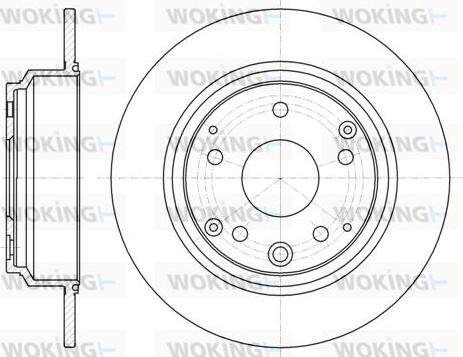 Woking D61090.00 - Гальмівний диск autocars.com.ua