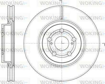 Woking D61092.10 - Тормозной диск avtokuzovplus.com.ua