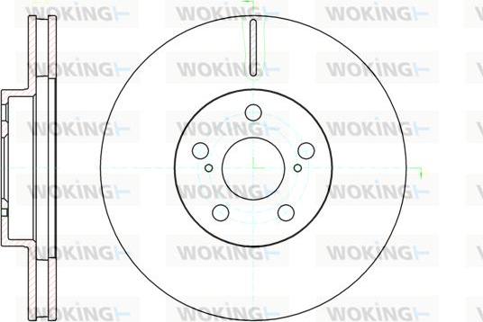 Woking D61093.10 - Гальмівний диск autocars.com.ua