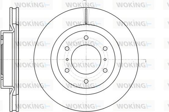 Woking D61100.10 - Гальмівний диск autocars.com.ua