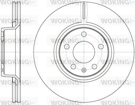 Woking D61101.10 - Тормозной диск avtokuzovplus.com.ua