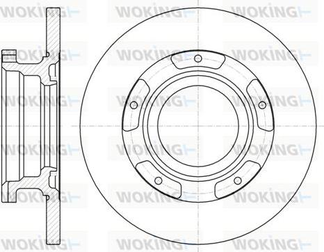 Woking D61107.00 - Тормозной диск avtokuzovplus.com.ua