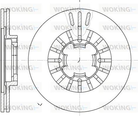 Woking D61109.10 - Гальмівний диск autocars.com.ua