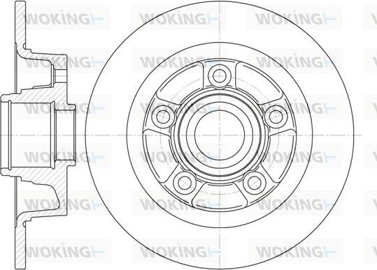 Woking D61115.00 - Гальмівний диск autocars.com.ua