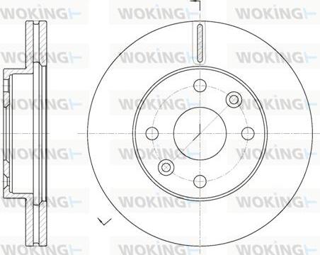 Woking D61116.10 - Гальмівний диск autocars.com.ua