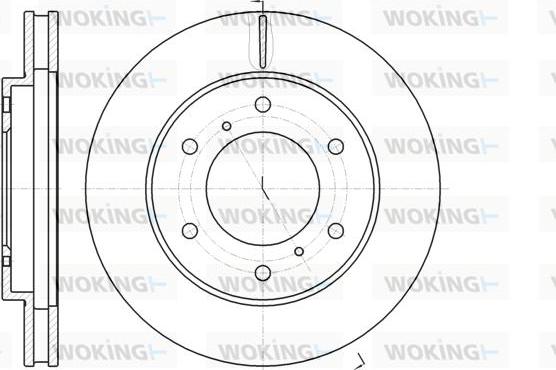 Woking D61118.10 - Тормозной диск avtokuzovplus.com.ua