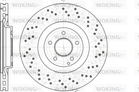 Woking D61124.10 - Тормозной диск avtokuzovplus.com.ua