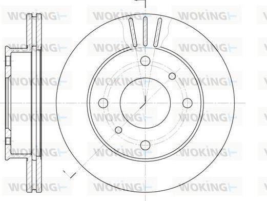 Woking D6113.10 - Тормозной диск autodnr.net