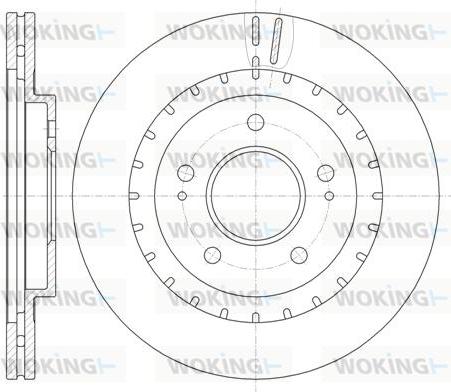 Woking D61137.10 - Тормозной диск autodnr.net