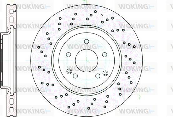 Woking D61138.10 - Гальмівний диск autocars.com.ua