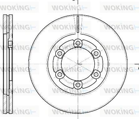 Woking D61139.10 - Гальмівний диск autocars.com.ua