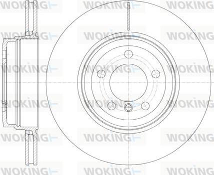 Woking D61141.10 - Гальмівний диск autocars.com.ua