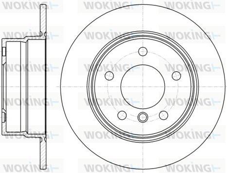 Woking D61144.00 - Гальмівний диск autocars.com.ua