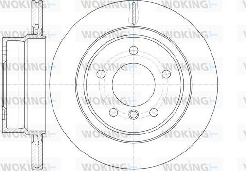 Woking D61145.10 - Тормозной диск avtokuzovplus.com.ua