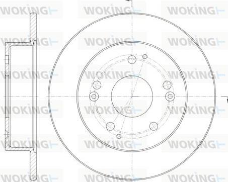 Woking D61147.00 - Тормозной диск avtokuzovplus.com.ua