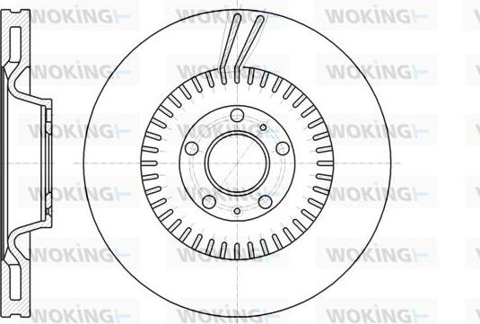 Woking D61154.10 - Гальмівний диск autocars.com.ua