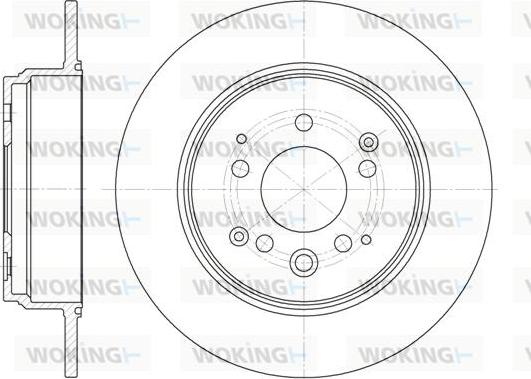 Woking D61157.00 - Гальмівний диск autocars.com.ua