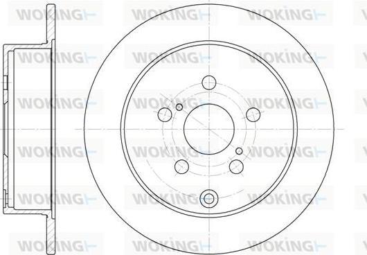 Woking D61168.00 - Тормозной диск avtokuzovplus.com.ua