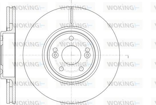 Woking D61171.10 - Тормозной диск avtokuzovplus.com.ua