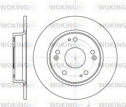 Woking D61175.00 - Тормозной диск autodnr.net