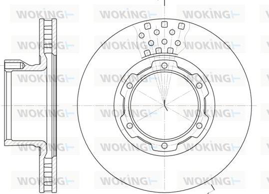 Woking D61177.10 - Гальмівний диск autocars.com.ua