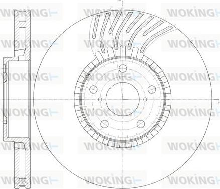 Woking D61179.11 - Гальмівний диск autocars.com.ua