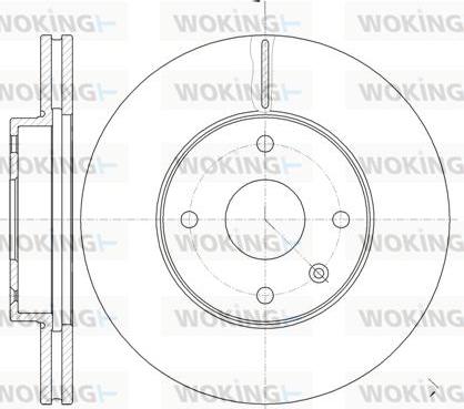 Woking D61181.10 - Тормозной диск avtokuzovplus.com.ua