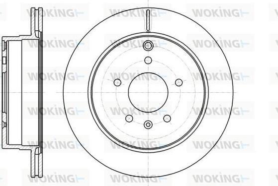 Woking D61182.10 - Гальмівний диск autocars.com.ua