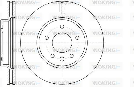 Woking D61183.10 - Гальмівний диск autocars.com.ua