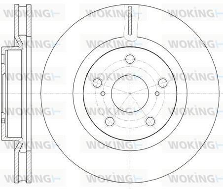 Woking D61189.10 - Тормозной диск avtokuzovplus.com.ua